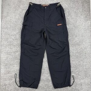 Abercrombie & Fitch Paratrooper Pants Men's L Navy Vintage 90s Cargo Utility‎